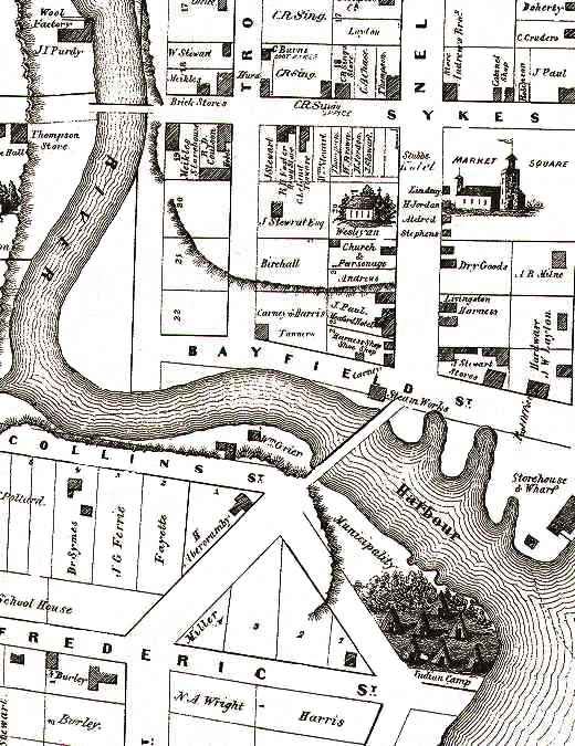 Map of 1865 Meaford
